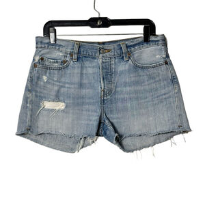 Vintage Levi's 501 Shorts Women's 30 Y2K Button Fly Cuttoff Raw Hem Distressed